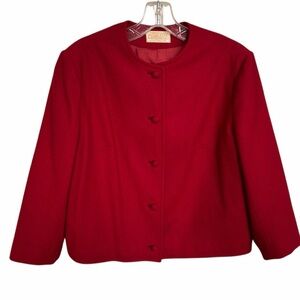 Vintage Virgin Wool Pendleton Women’s Jacket Size M 3/4 Sleeves Excellent
